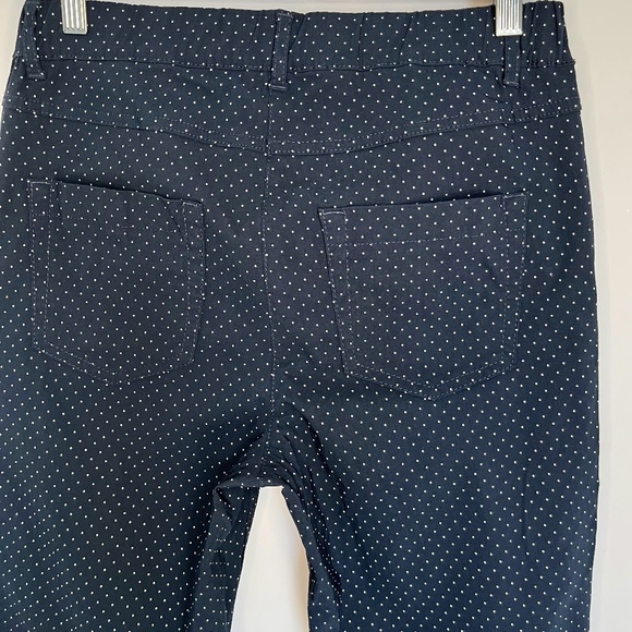 Navy Slim Pants with White Dots - Picture 5 of 6